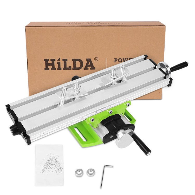 Hilda BG6300 Multifunction Worktable Milling Working Table Milling Machine Compound Drilling Slide Table - Silver