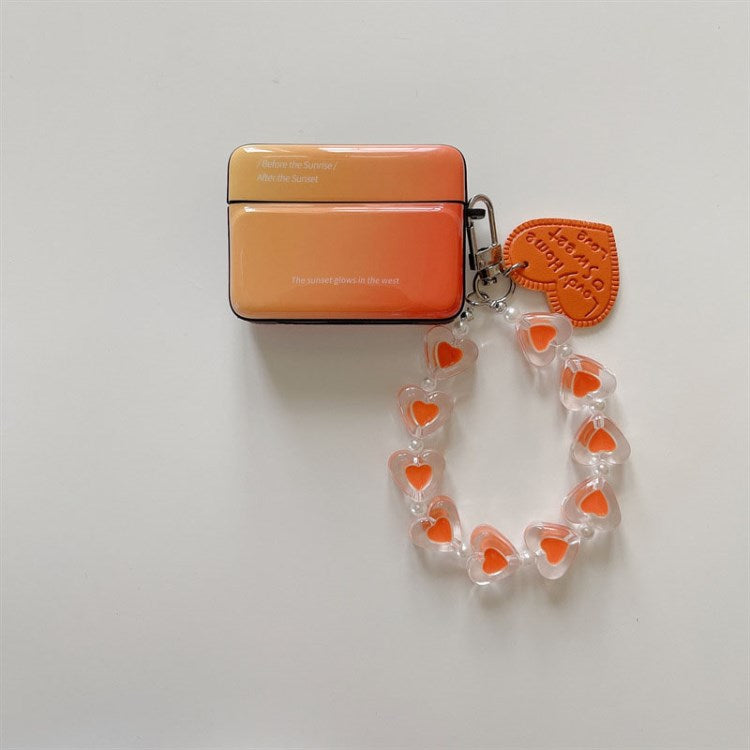 for Apple AirPods Pro/1/2/3/with Charging Case (2016)/with Wireless Charging Case (2019)/with Charging Case (2019) Charging Box Cover Square Bluetooth Earphone Case - Orange/for AirPods 3