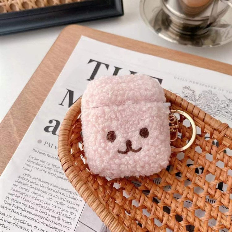 for Apple AirPods Pro/1/2/3/with Charging Case (2016)/with Wireless Charging Case (2019)/with Charging Case (2019) Earphone Box Case Plush Bluetooth Earbud Cover - Pink/for AirPods 1/2