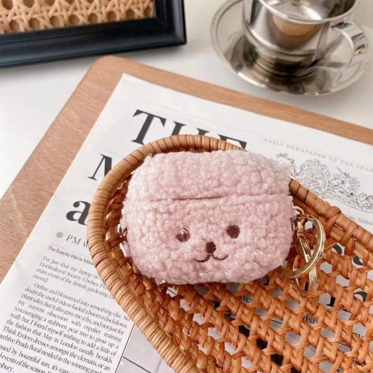 for Apple AirPods Pro/1/2/3/with Charging Case (2016)/with Wireless Charging Case (2019)/with Charging Case (2019) Earphone Box Case Plush Bluetooth Earbud Cover - Pink/for AirPods 3