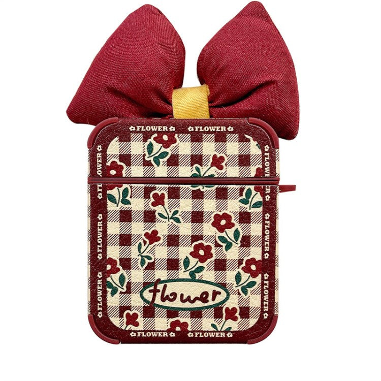 for Apple AirPods Pro/1/2/3/with Charging Case (2016)/with Wireless Charging Case (2019)/with Charging Case (2019) Earphone Box Case Red Flower Earphone Earbuds Cover - for AirPods 1/2