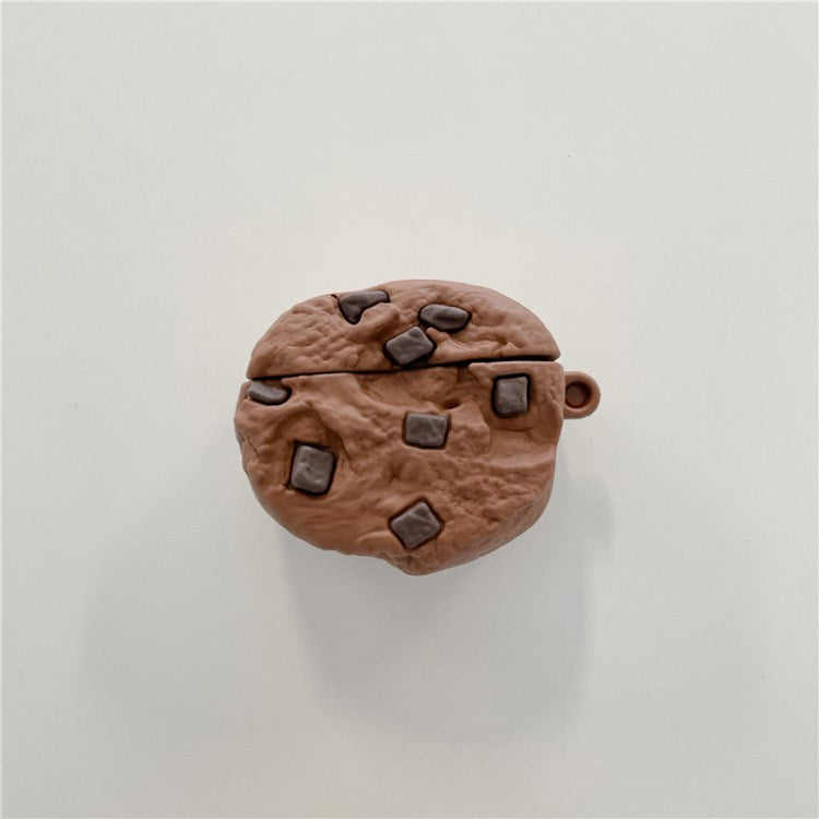 for Apple AirPods Pro/1/2/3/with Charging Case (2016)/with Wireless Charging Case (2019)/with Charging Case (2019) Earphone Box Cover Chocolate Cookies Bluetooth Earbuds Case - Brown/for AirPods 1/2