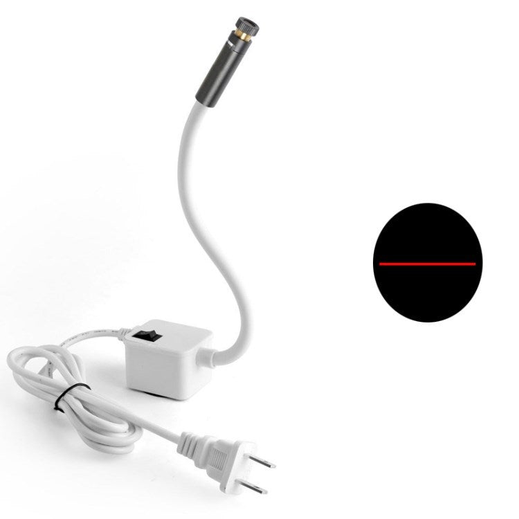 Infrared Laser Positioning Light Straight Line/Cross Line/Dot Measurement Garment Clothing Tool - White/US Plug/Red Straight 100wm