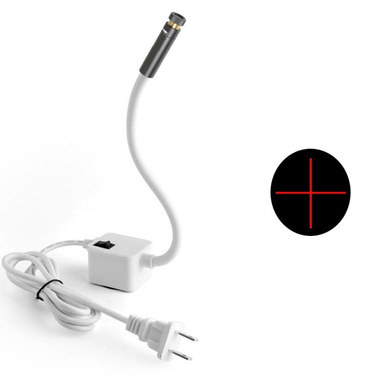 Infrared Laser Positioning Light Straight Line/Cross Line/Dot Measurement Garment Clothing Tool - White/US Plug/Red Cross 100wm