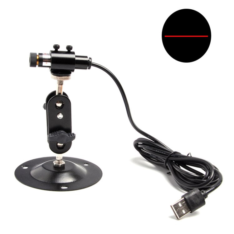 Garment Clothing Tools Laser Positioning Light Measurement Lamp - Black/USB Plug/Red Line 200wm