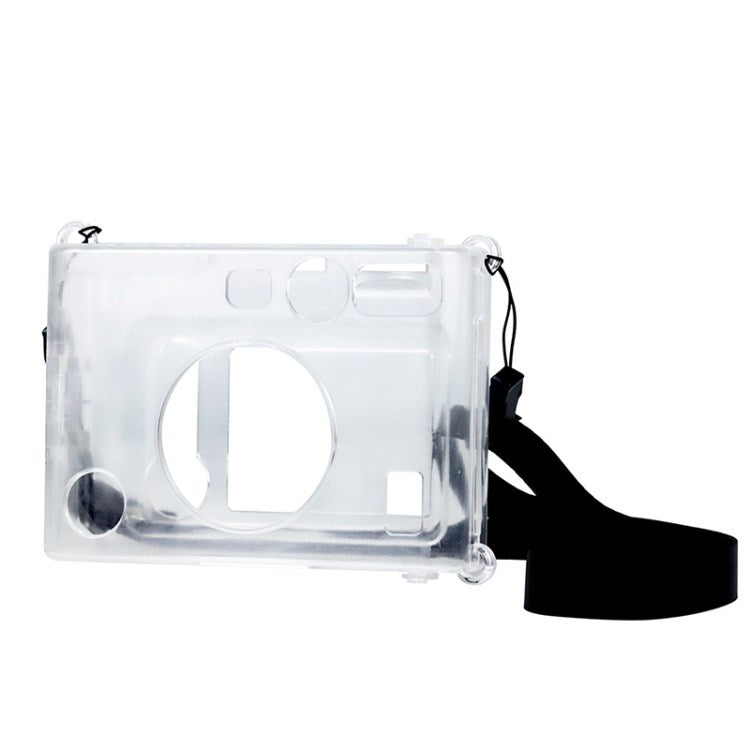Camera Bag for Fuji Mini EVO Instax, Camera Storage Case Clear Cover with Shoulder Strap Transparent