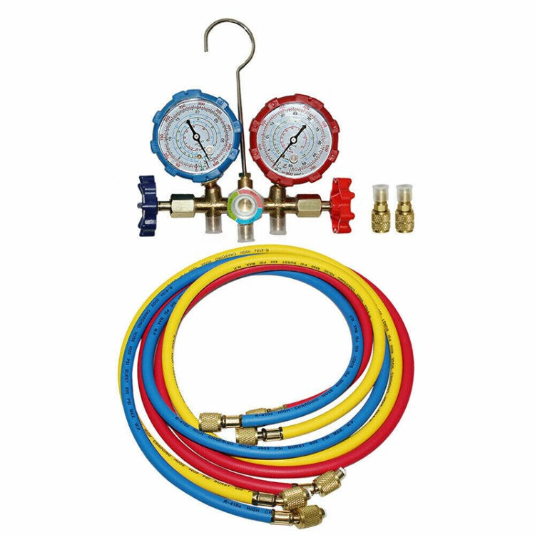 R410A R22 Manifold Gauge Set AC A/C 5ft 80cm Air Conditioner Hose