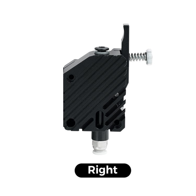 Dual-Gear Extruder 3D Printer Extruder Replacement for Mk8 Anet A8 Cr-10 Prusa I3 Mk3 Ender 3 - Black/Right