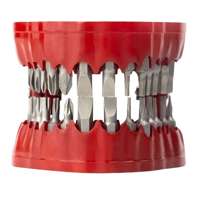 Funny Denture Drill Holder Screwdriver Bit with 28 Bits for 1/4 Inch Hex Bits - 1 Set(Drillbit Holder and Drillbit)