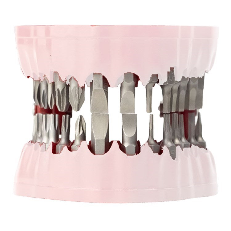 Funny Denture Screwdriver Bit 28 Bits for 1/4 Inch Hex Bits - 28 Drills