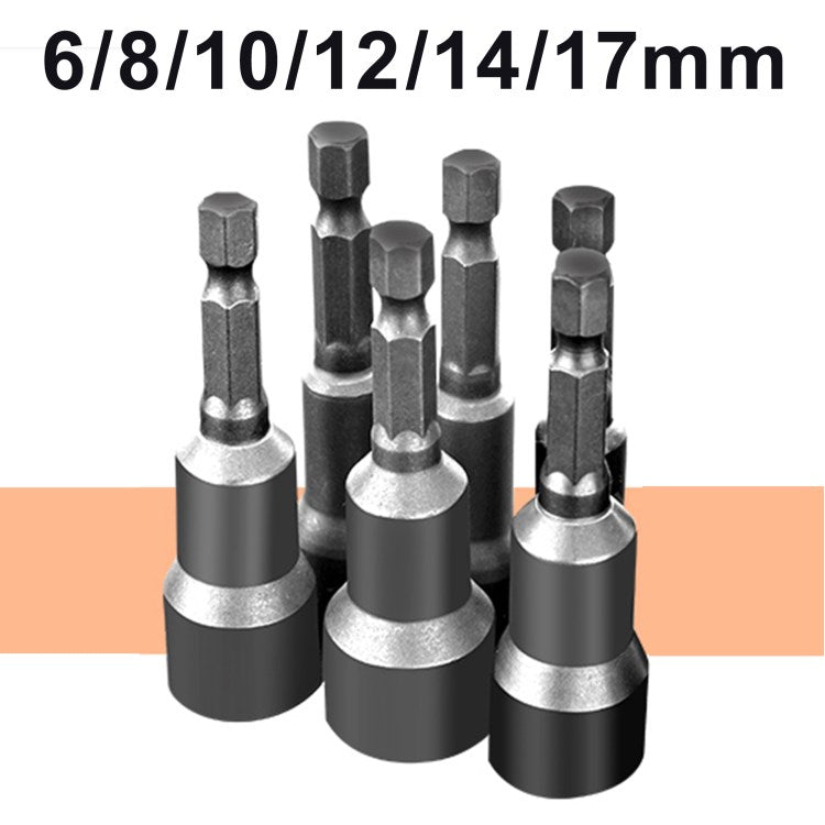 6/7/8/9/10/11/12/13/14/17mm Quick Change Power Nut Driver Bit Drill Bit Set - 6/8/10/12/14/17mm