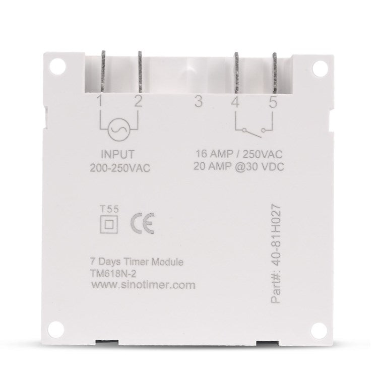 Sinometer TM618N 220V Timer Switch 7 Days Weekly Programmable Digital Time Relay Power Supply Timer for Home Kitchen