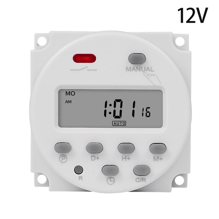 CN101A 12V Countdown Timer Switch 7 Days Weekly Time Controller for Bathroom Fan Heater Light