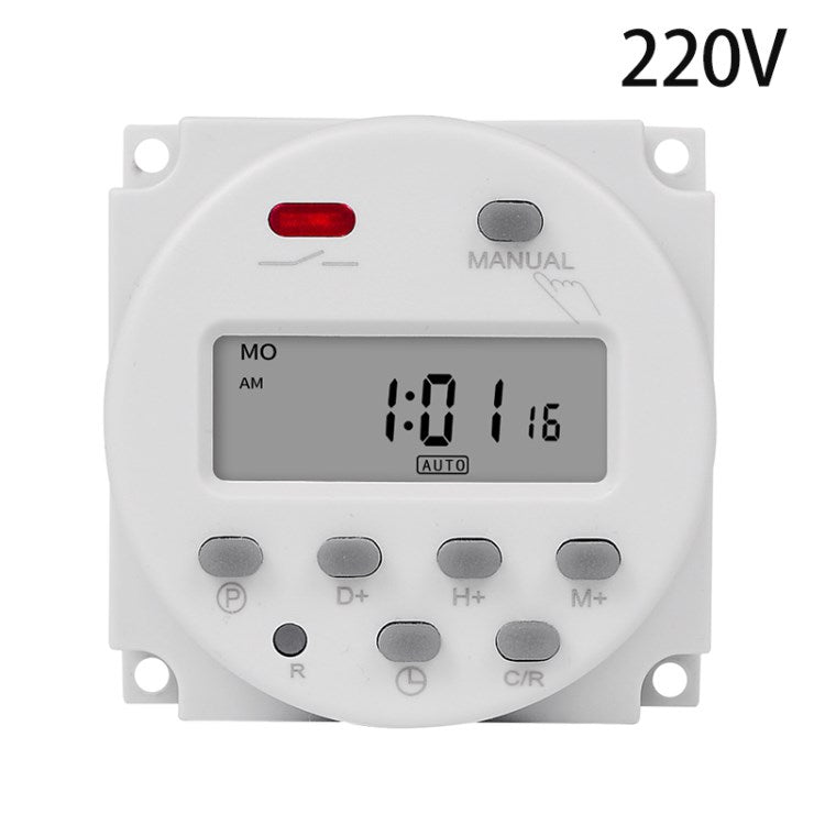 CN101A 220V Countdown Timer Switch 7 Days Weekly Time Controller for Bathroom Fan Heater Light