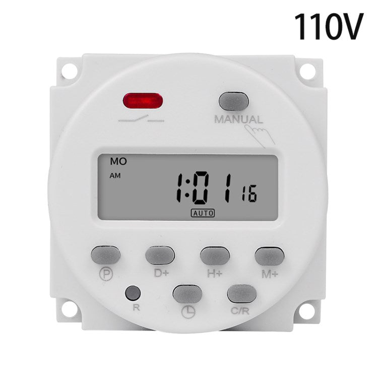 CN101A 110V Countdown Timer Switch 7 Days Weekly Time Controller for Bathroom Fan Heater Light