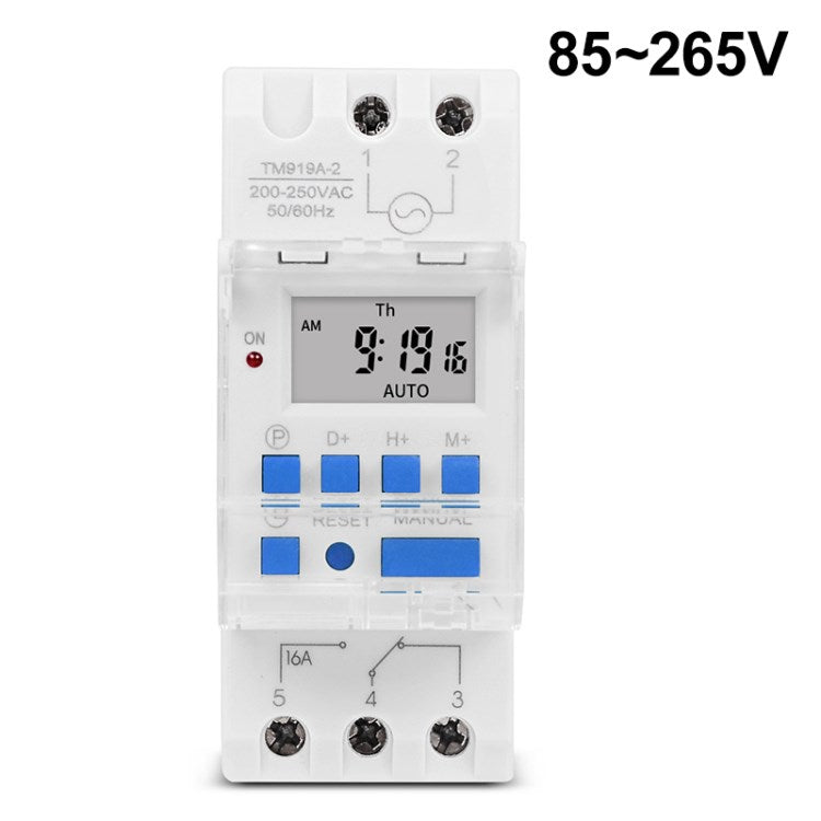 TM919A 85-265V Automatic Cycle Timing Timer Countdown Switch Wall Electrical Timer for Fans Electrical Outlets