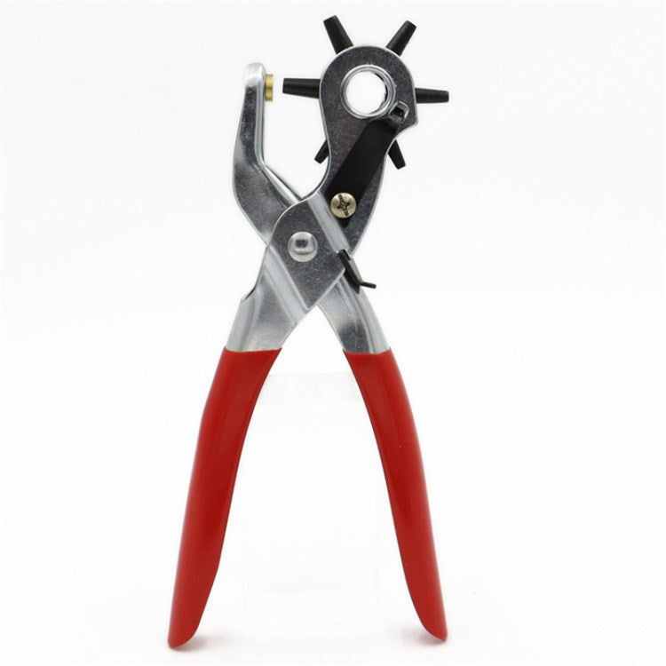 Leather Belt Hole Punch Plier Leather Hole Punch Tool for Leather Rubber Plastic - Plastic Coated Handle