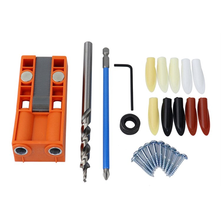 25Pcs/Set Adjustable Punch Locator Aluminum Alloy Drill Template Guide Wood Drilling Dowelling Guide