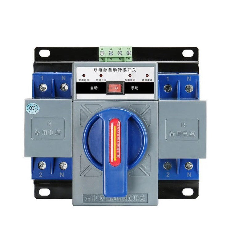 ATS 2P 63A 230V Transfer Switch Mini Dual-power Electronic Power Automatic Circuit Breaker (MCB)