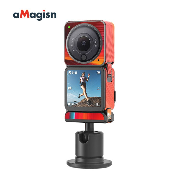 Uniqkart Protective Sticker Film Skin for DJI Action 2 Camera Protector Cover for DJI Action 2 Dual-Screen - Red