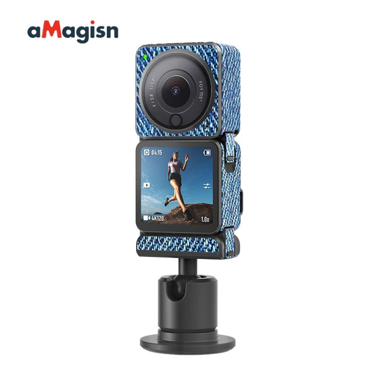 Uniqkart Protective Sticker Film Skin for DJI Action 2 Camera Protector Cover for DJI Action 2 Dual-Screen - Blue