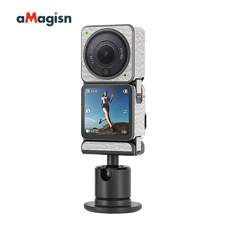 Uniqkart Protective Sticker Film Skin for DJI Action 2 Camera Protector Cover for DJI Action 2 Dual-Screen - White