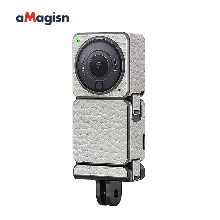 Uniqkart Protective Sticker Film Skin for DJI Action 2 Camera Protector Cover for DJI Action 2 - White