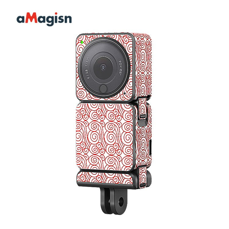 Uniqkart Protective Sticker Film Skin for DJI Action 2 Camera Protector Cover for DJI Action 2 - Clouds