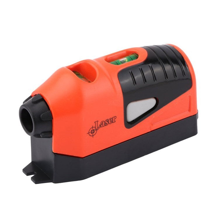 Point Line Cross Laser Spirit Level Multifunction Laser Level with Bubble for Chandeliers, Ceilings - Orange
