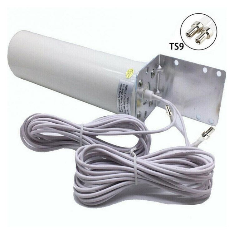 External WiFi Antenna 10-12dBi Omni-Directional Antenna Outdoor SMA/TS9/CRC9 4G LTE Long Range Antenna for Mobile Hotpots Router - TS9