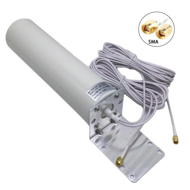 External WiFi Antenna 10-12dBi Omni-Directional Antenna Outdoor SMA/TS9/CRC9 4G LTE Long Range Antenna for Mobile Hotpots Router - SMA