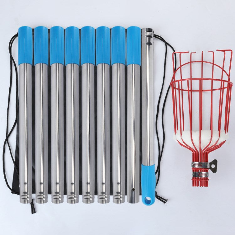 Fruit Picker Tool Fruit Collector Catcher for Apple Peach Pear Orange Getting Fruits - 3.6m Length