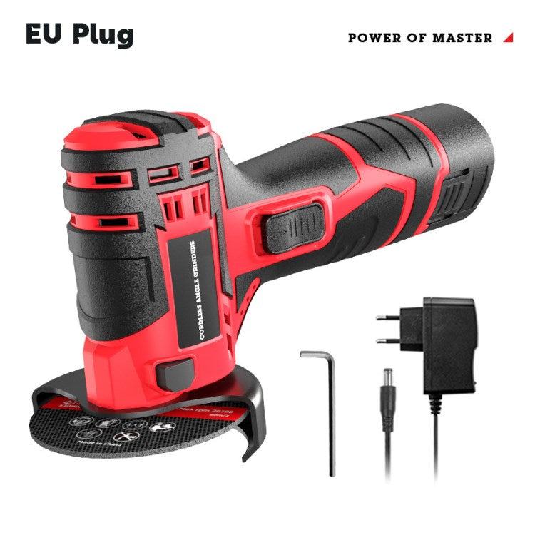 Hilda 12V Angle Grinder Tool 3-inch Electric Mini Handheld Angle Grinder Grinding Machine - EU Plug