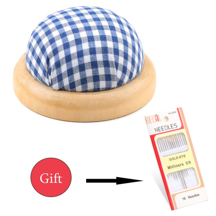 Sewing Kit Accessories Craft Needle Pin Cushion Holder Wooden Base Needle Pincushions Home Sewing Tools - Style C