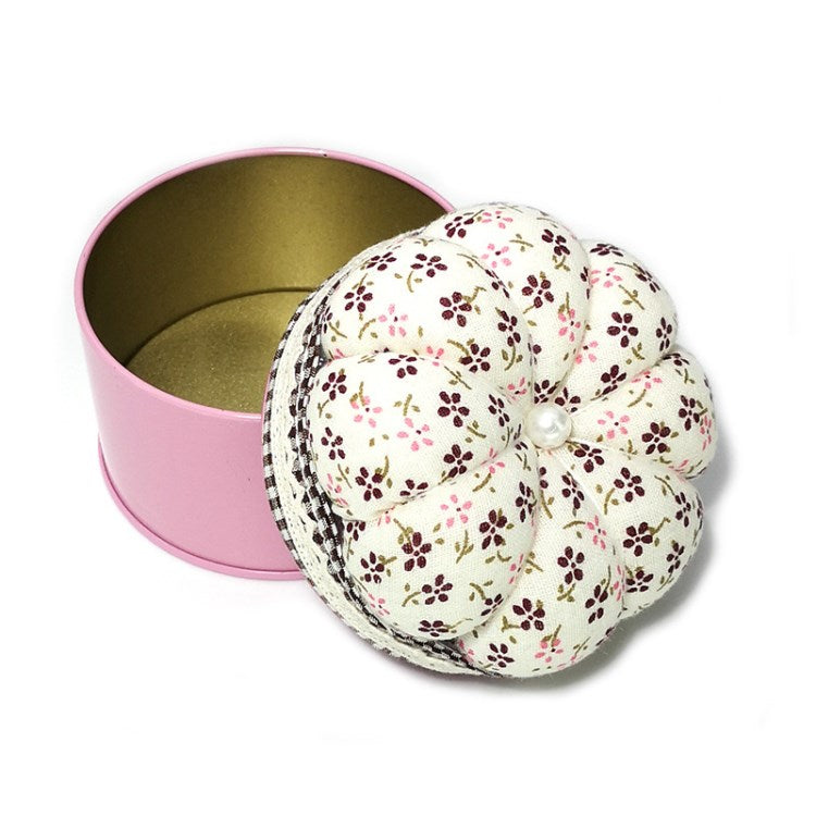 Sewing Kit Accessories Pincushion Stitch Needlework Fabric Pumpkin Shape Storage Box Pin Cushion Needle Holder Sewing Pillow Sewing Accessories - Style F