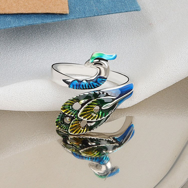 Knuckle Ring Knitting Ring DIY Crochet Loop Sewing Hook Thimble Yarn Adjustable Finger Tool - NJ135 Colorful