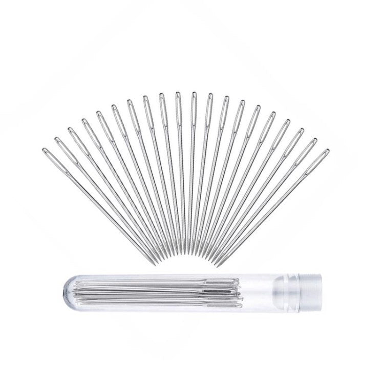Blunt Sewing Needles Set Large-Eye Cross Stitch Leather Yarn Knitting Needles Hand DIY Needlework Tool - 15-in-1