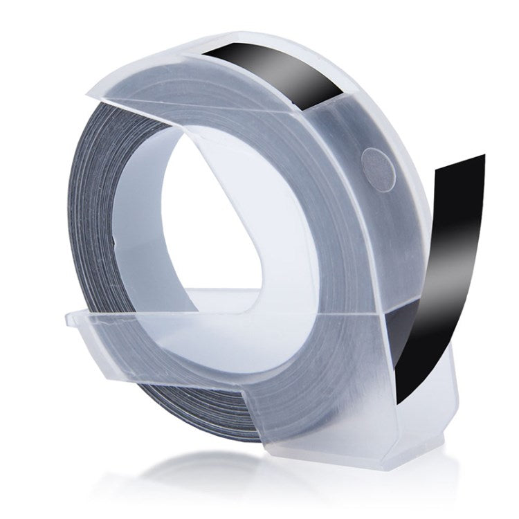 3m 9mm 3D Printer Label Tape for Dymo 1610 Motex E101 All Labeling Machines Plastic Labels Replacement - Black