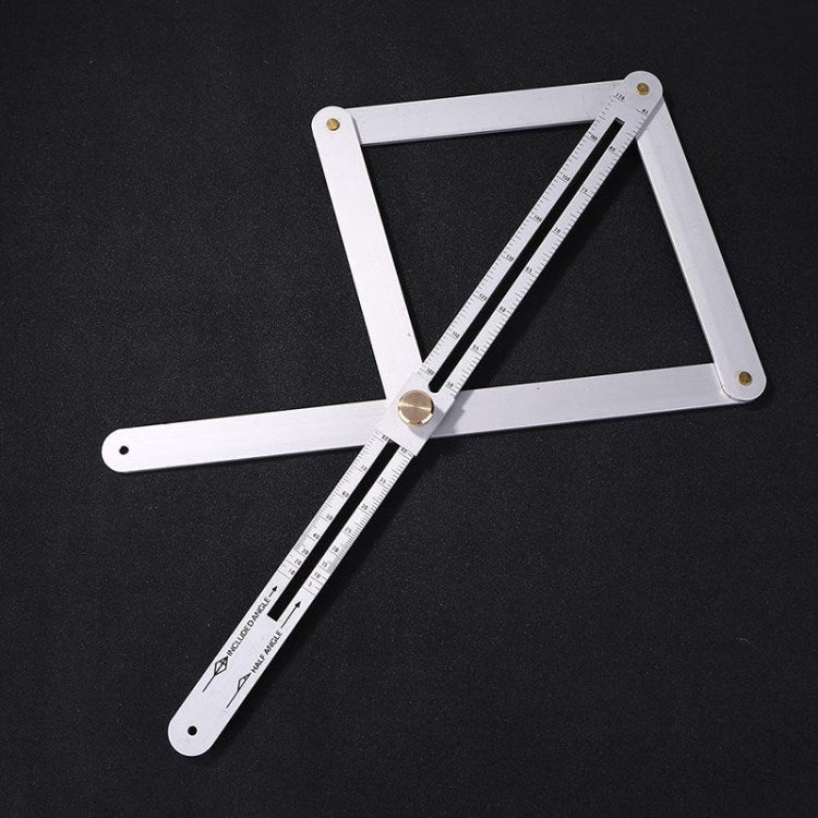 Aluminum Alloy Ruler Angle Finder Universal Ruler Multi-Angle Measuring Woodworking Tool - Long