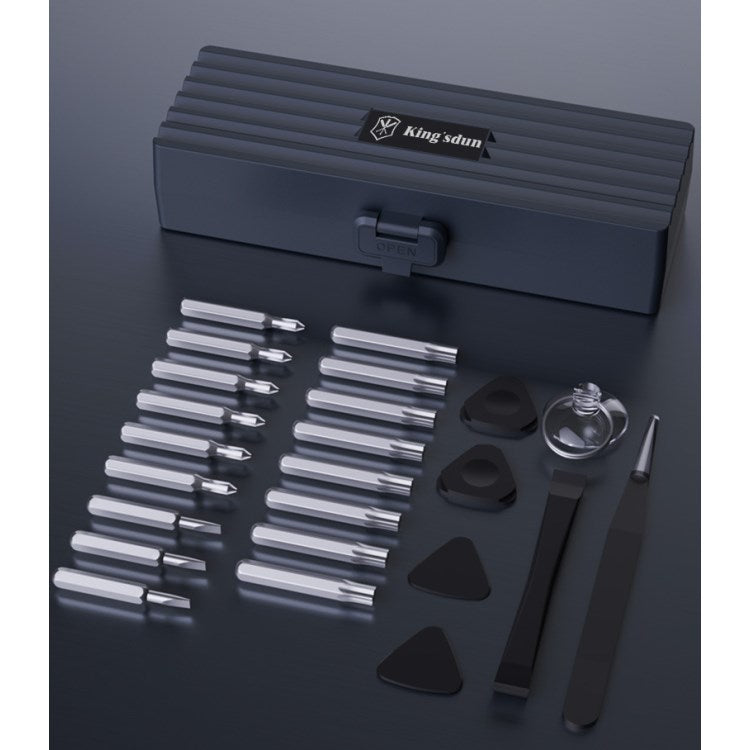 Precision Screwdriver Set 25-in-1 Magnetic Electronics Repair Tool Kit for Computer PC Phone Watch - Black