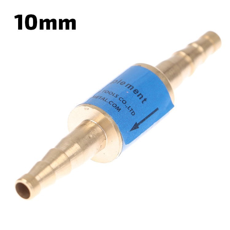 Pipe Flashback Arrestor Components, Fuel Gas, Regulator Adaptor for Acetylene Oxygen Hose Fuel - 10mm / Blue