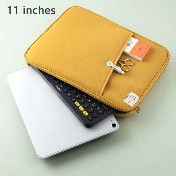 Laptop Sleeve Case Tablet Protective Bag Briefcase Laptop Bag Pouch Cover - Yellow / 11-inch