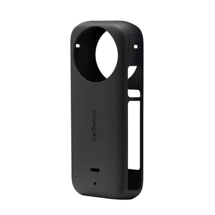 Uniqkart Anti-Scratch Camera Protective Case for Insta360 X3, Anti-Scratch Silicone Cover Accessories - Black