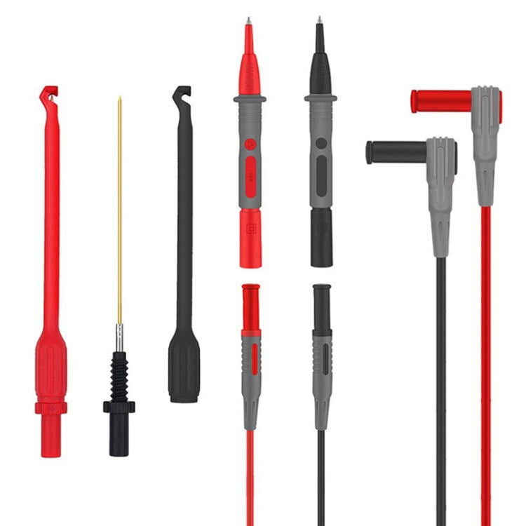 7Pcs / Set Multimeter Test Leads Kit with Banana Plug Leads Non-Destructive Piercing Puncture Probe Needle