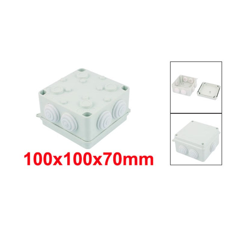 10Pcs Electrical Enclosure Junction Box 100x100x70mm Dustproof Project Box for Outdoor Indoor Use
