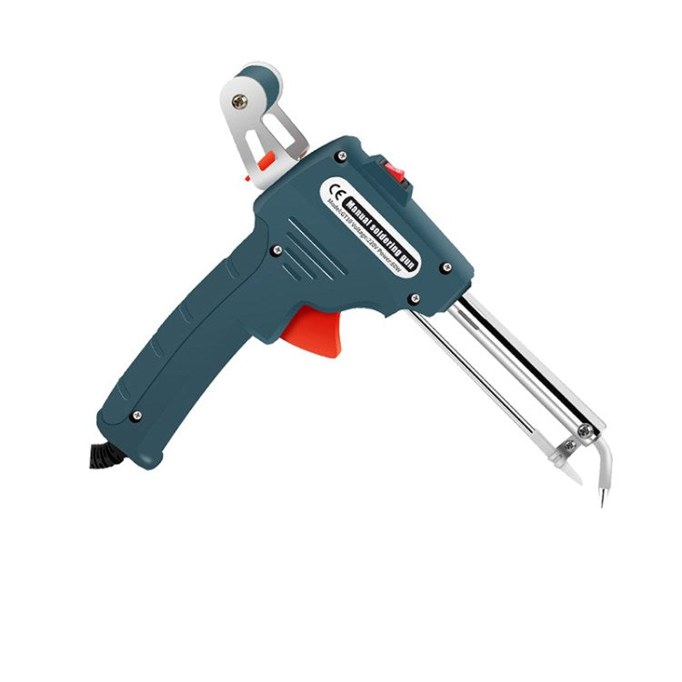 Soldering Iron 60W Manual Soldering Gun Welding Tool Handheld External Heating Auto Send Tin Iron - Style A / Green / CN Standard Plug