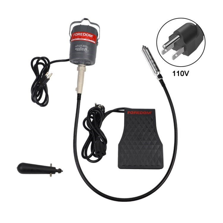 CC-30 Flex Shaft Grinder Rotary Tool Stepless Speed Foot Pedal Electric Hanging Grinder Carver - 3-Pin / US Plug