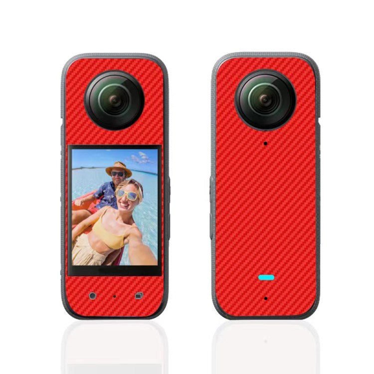 Summer Bee Anti-scratch Protective Film Sticker Camera Accessories for Insta360 One X3 Action Camera - Red