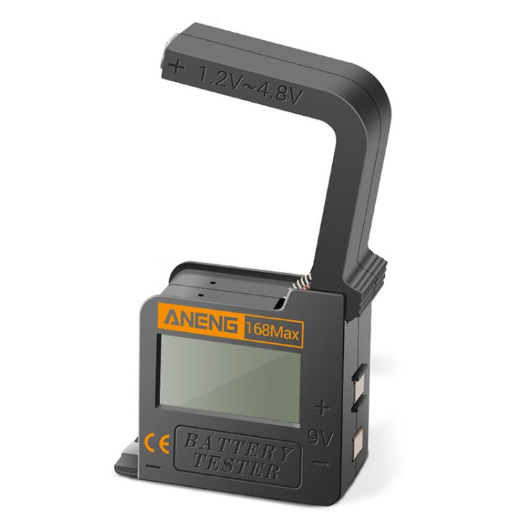 Aneng 168Max Digital Lithium Battery Tester Universal Battery Capacity Checker for AAA AA C D 9V 1.5V Button Cell Household Batteries