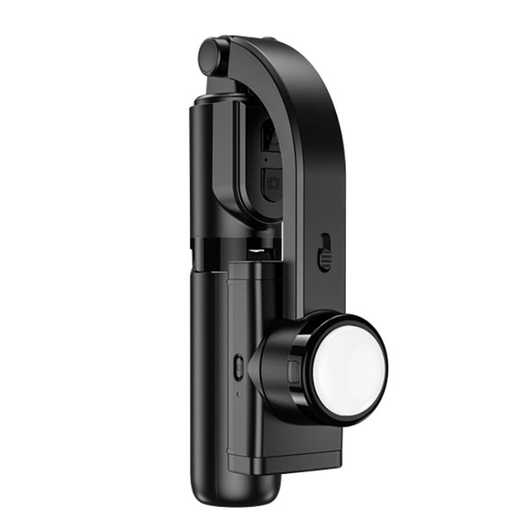 R25S Phone Gimbal Stabilizer Selfie Stick Tripod with Remote and Light - Black